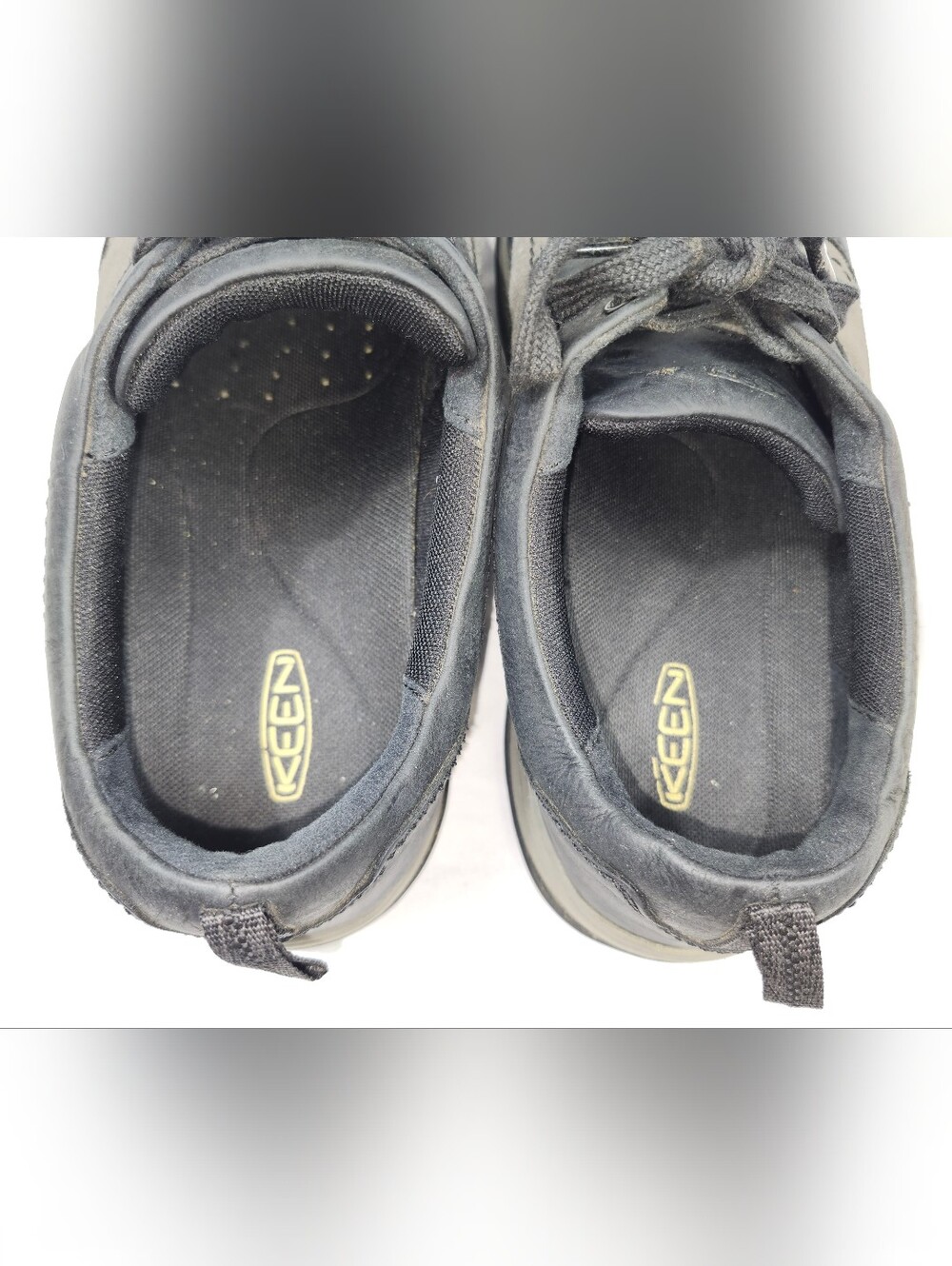 Keen Womens 10.5 M Black Gray Athletic Lace-Up Hiking Shoes - Picture 8 of 9